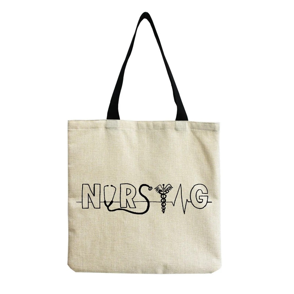 Nurse Nursing Pride Linen Tote Bag